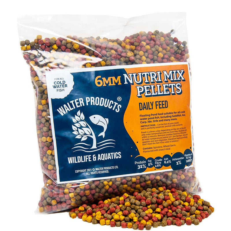 Walters All-Round Nutri Mix 6mm Pond Fish Food
